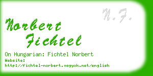 norbert fichtel business card